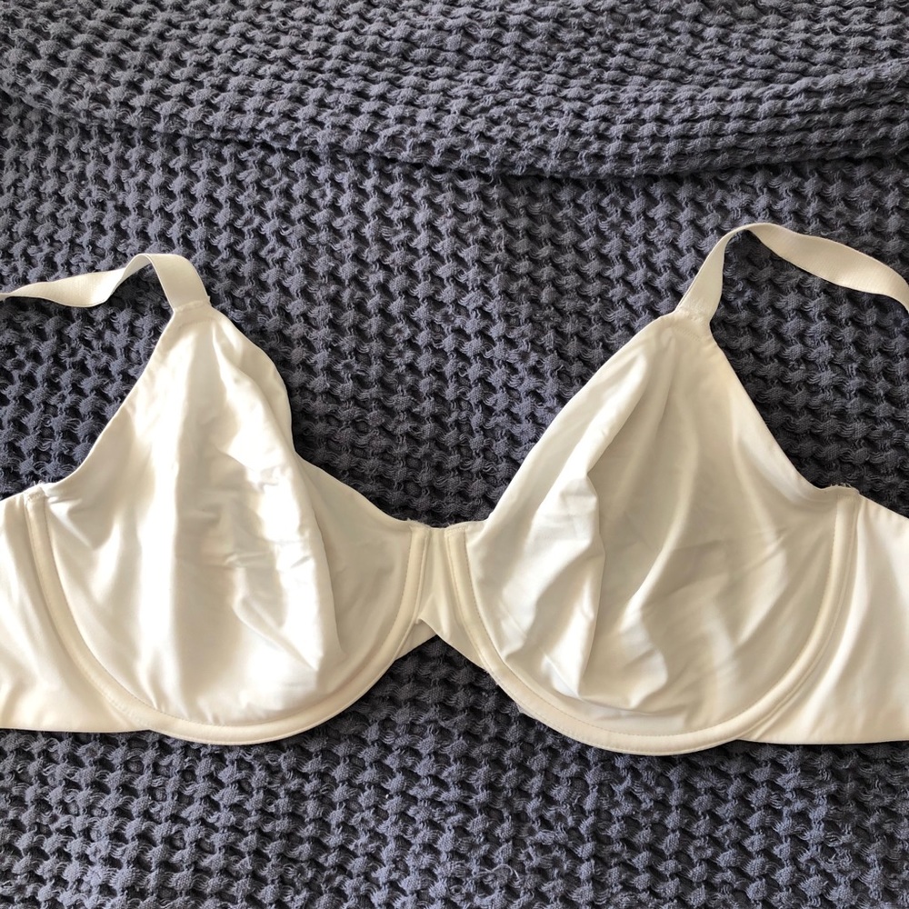 White no padding bra